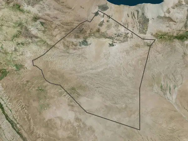 Maroodi Jeex Region Somalia High Resolution Satellite Map — Stock Photo, Image