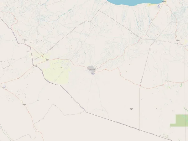 Maroodi Jeex Region Somalia Open Street Map — Stock Photo, Image