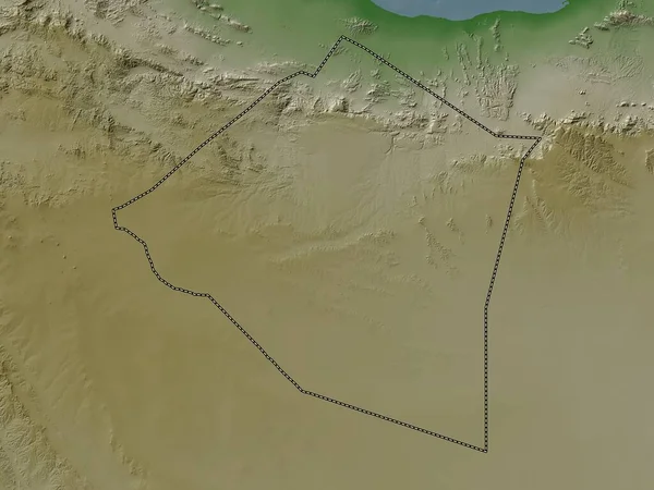 Maroodi Jeex Region Somalia Elevation Map Colored Wiki Style Lakes — Stock Photo, Image