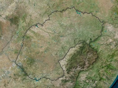 Free State, province of South Africa. High resolution satellite map