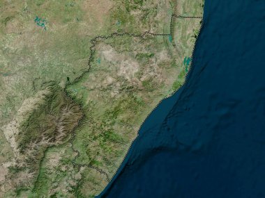 KwaZulu-Natal, province of South Africa. High resolution satellite map