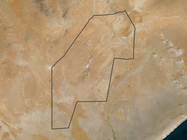 Gedo Región Somalia Continental Mapa Satelital Baja Resolución — Foto de Stock
