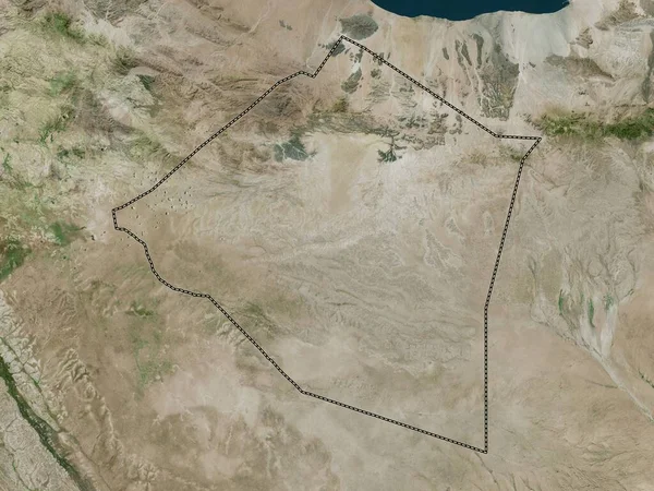 Maroodi Jeex Region Somaliland High Resolution Satellite Map — Stockfoto