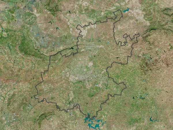 Gauteng Provincie Jižní Afrika Satelitní Mapa Vysokým Rozlišením — Stock fotografie