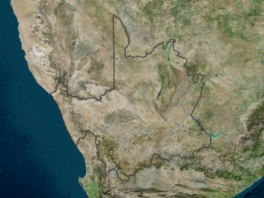 Northern Cape, province of South Africa. High resolution satellite map