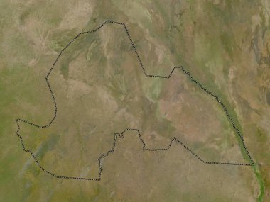 Lakes, state of South Sudan. Low resolution satellite map