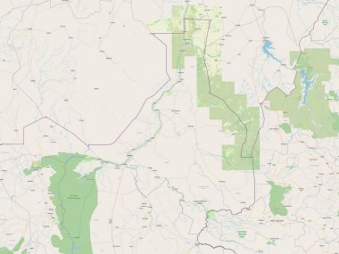 Upper Nile, state of South Sudan. Open Street Map