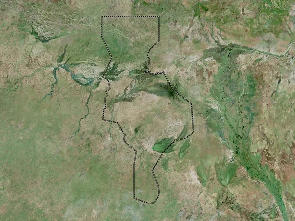 Warrap Πολιτεία Του Νότιου Σουδάν Δορυφορικός Χάρτης Υψηλής Ανάλυσης — Φωτογραφία Αρχείου