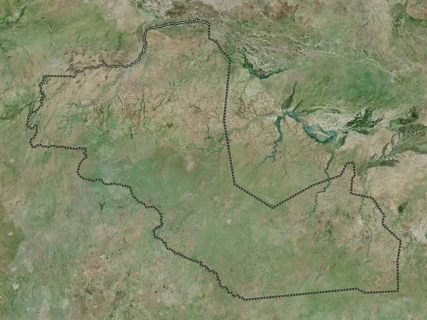 Bahr Ghazal Occidental Estado Sudán Del Sur Mapa Satélite Alta — Foto de Stock