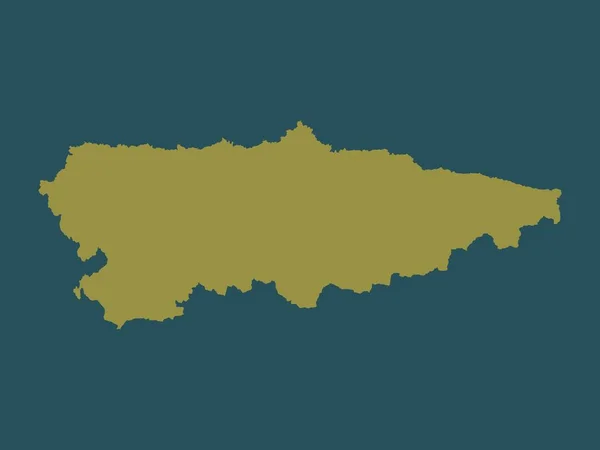 Principado Asturias Autonomous Community Spain Solid Color Shape — Stock Photo, Image