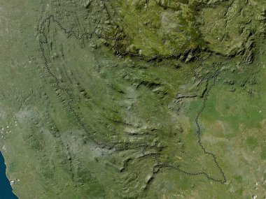 Ratnapura, district of Sri Lanka. Low resolution satellite map