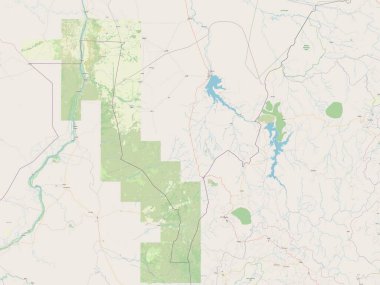 Blue Nile, state of Sudan. Open Street Map