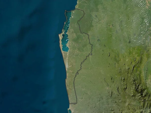 Puttalam District Sri Lanka Low Resolution Satellite Map — Photo