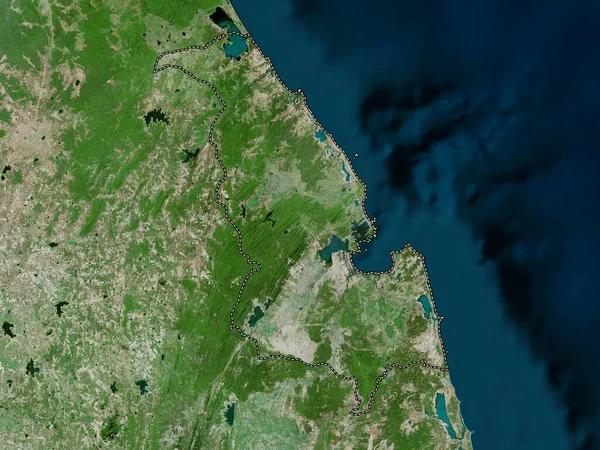 Trincomalee District Sri Lanka High Resolution Satellite Map — Stock Photo, Image