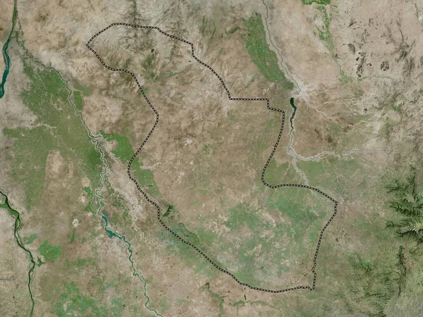 Qadarif Estado Sudán Mapa Satélite Alta Resolución — Foto de Stock