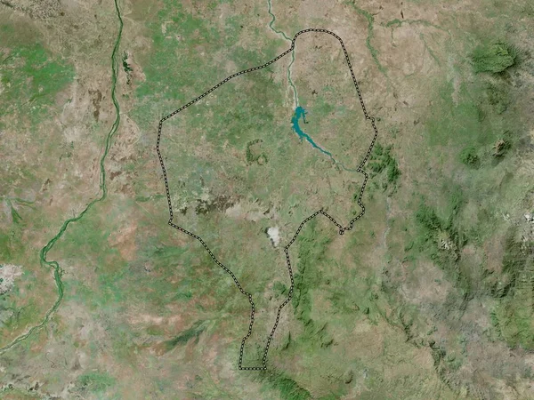 Μπλε Νείλος Κατάσταση Σουδάν Δορυφορικός Χάρτης Υψηλής Ανάλυσης — Φωτογραφία Αρχείου