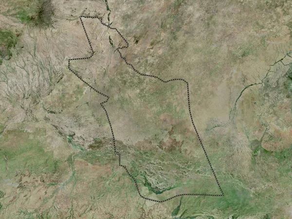 Ανατολικό Νταρφούρ Κατάσταση Σουδάν Δορυφορικός Χάρτης Υψηλής Ανάλυσης — Φωτογραφία Αρχείου