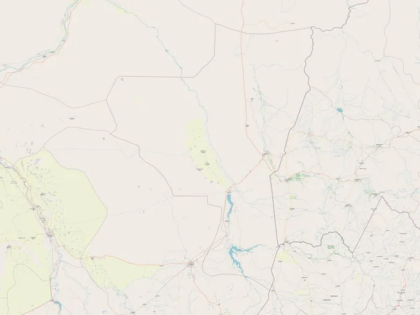 Kassala State Sudan Open Street Map — Stock Fotó