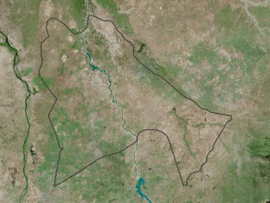 Sennar, state of Sudan. High resolution satellite map