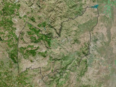 Manzini, district of Eswatini. High resolution satellite map