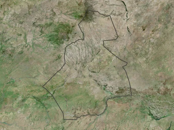 Darfur Del Sur Estado Sudán Mapa Satélite Alta Resolución — Foto de Stock