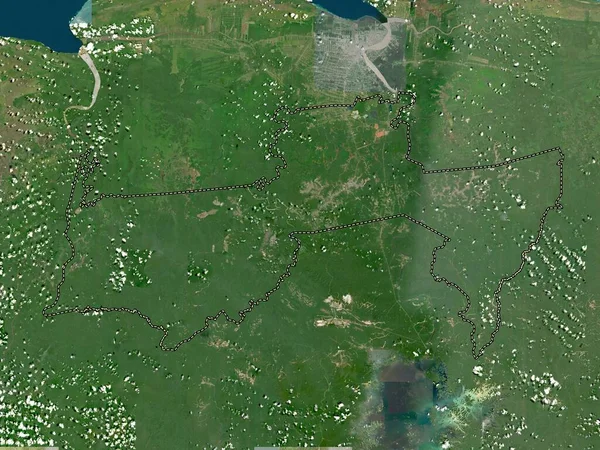 Para District Suriname High Resolution Satellite Map — Stock Photo, Image