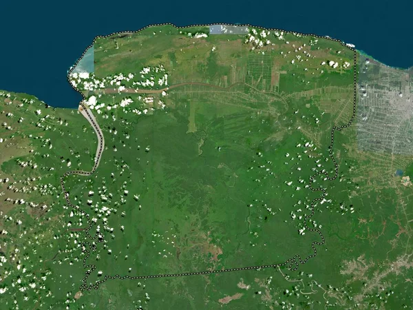 Сарамакка Округ Суринам Карта Высокого Разрешения — стоковое фото