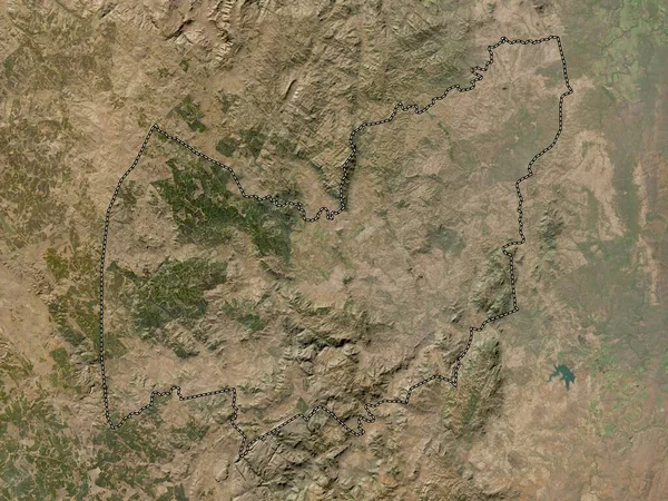 Manzini District Eswatini Low Resolution Satellite Map — Zdjęcie stockowe