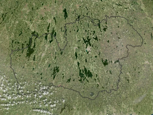 Kronoberg County Sweden High Resolution Satellite Map — Stok fotoğraf