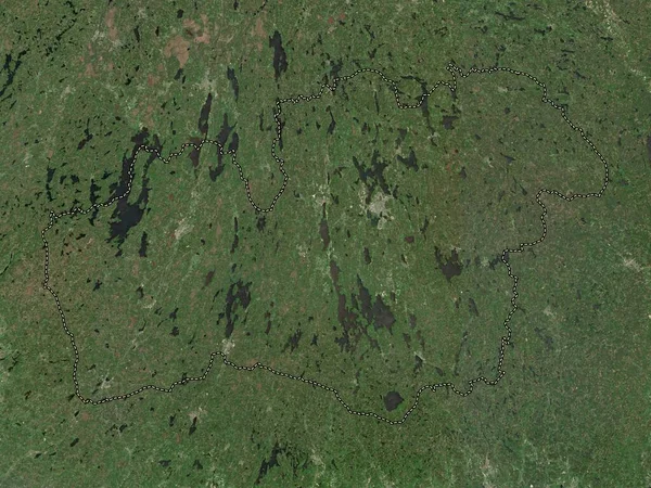 Kronoberg County Sweden Low Resolution Satellite Map — Stok fotoğraf