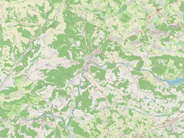Schaffhausen Cantão Suíça Abrir Mapa Ruas — Fotografia de Stock