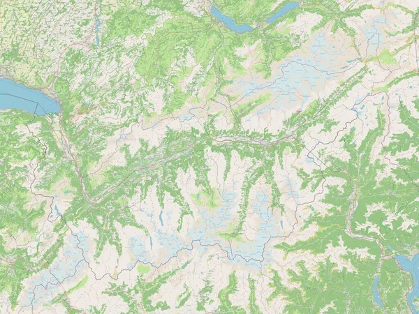Valais Canton Switzerland Open Street Map — Stock Photo, Image