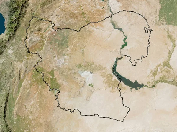 Aleppo Province Syria Low Resolution Satellite Map — Fotografia de Stock