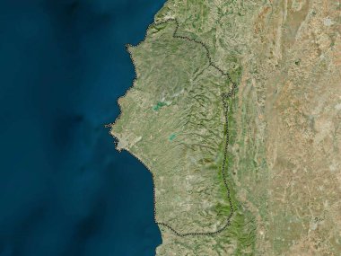 Lattakia, province of Syria. High resolution satellite map