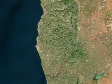 Tartus, province of Syria. Low resolution satellite map