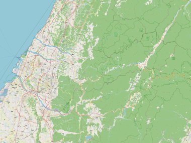 Taichung, special municipality of Taiwan. Open Street Map