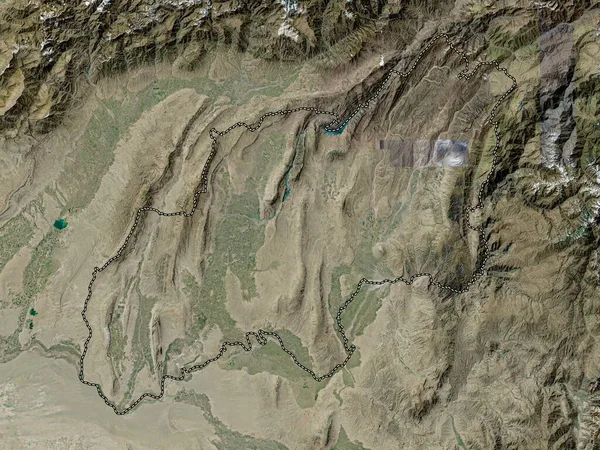 Khatlon Region Tajikistan High Resolution Satellite Map — Stock Photo, Image