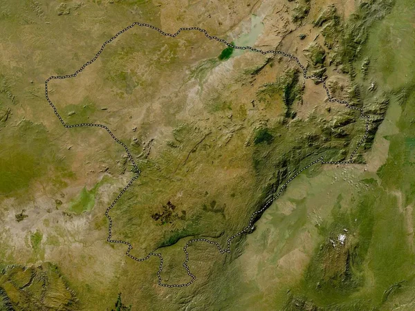 Iringa Region Tanzania Low Resolution Satellite Map — Stockfoto