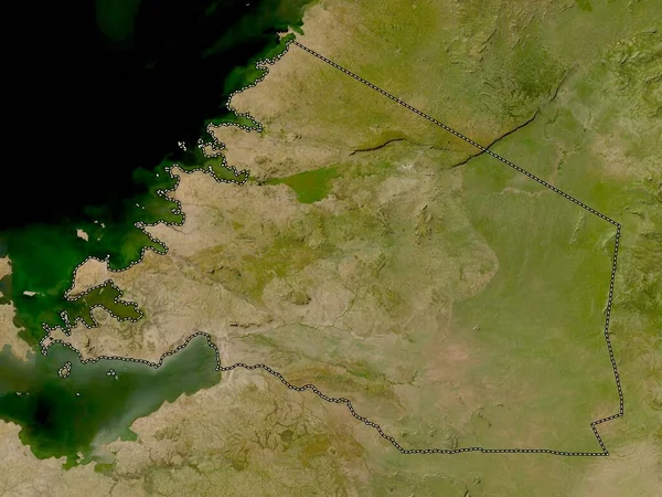 坦桑尼亚地区的马拉 低分辨率卫星地图 — 图库照片