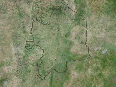 Kara, region of Togo. High resolution satellite map