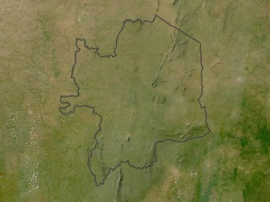 Kara, region of Togo. Low resolution satellite map