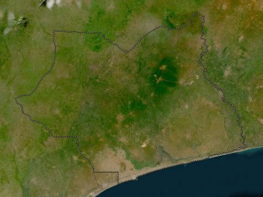 Maritime, region of Togo. Low resolution satellite map