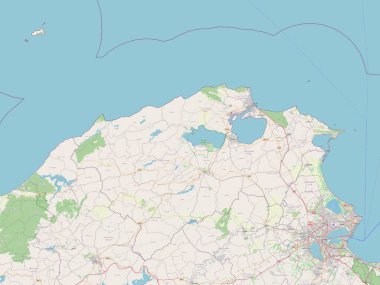 Bizerte, governorate of Tunisia. Open Street Map clipart
