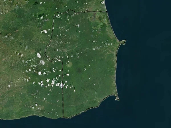 Rio Claro Mayaro Region Trinidad Tobago High Resolution Satellite Map — Stock Photo, Image