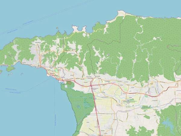 San Juan Laventille Περιφέρεια Τρινιντάντ Και Τομπάγκο Άνοιγμα Χάρτη Οδών — Φωτογραφία Αρχείου
