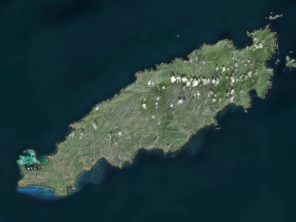 Tobago Region Trinidad Tobago High Resolution Satellite Map — Stock Photo, Image