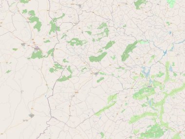 Kasserine, governorate of Tunisia. Open Street Map