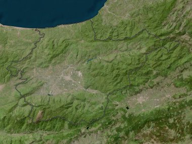 Duzce, province of Turkiye. High resolution satellite map