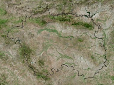 Eskisehir, province of Turkiye. High resolution satellite map