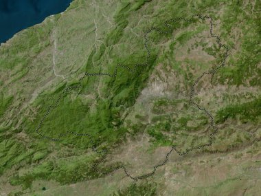 Karabuk, province of Turkiye. High resolution satellite map